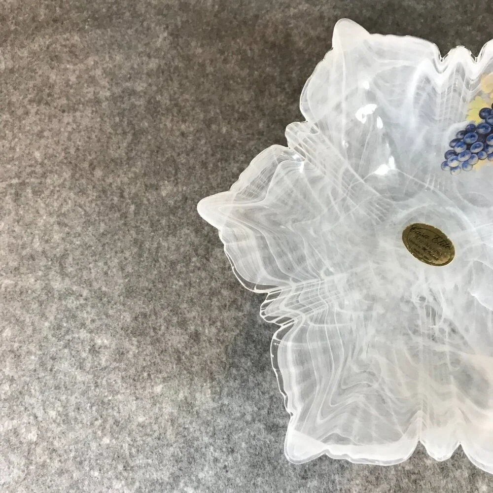 Murano Swirl White Bowl Casa Elite Arte Murano Designed by M. Valenti - Picture 5 of 7